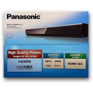 Panasonic Black DVD Player with HDMI-CEC (NEW)